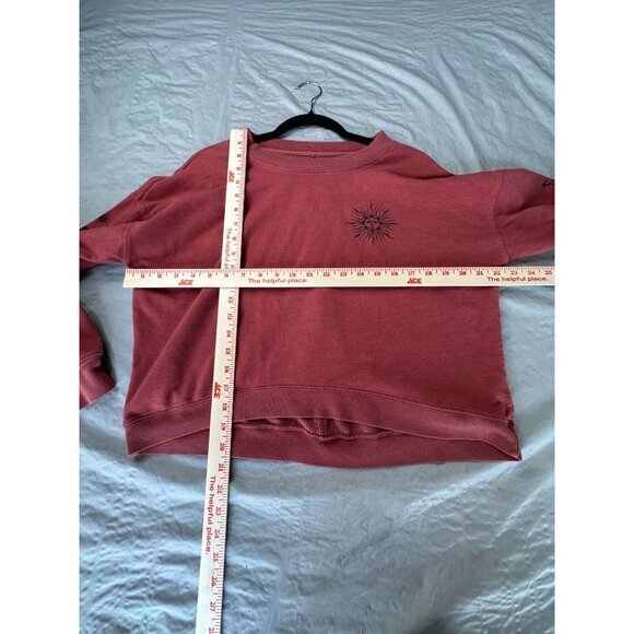 Rebellious One Womens Rust Sweatshirt M long sleeve lightweight pullover - Picture 7 of 7